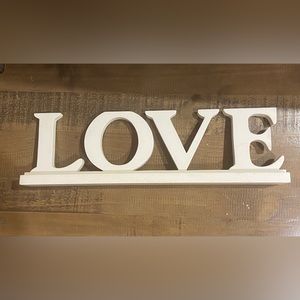 Love sign wooden